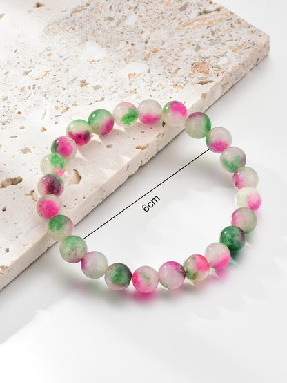 Colored Crystal Beaded Bracelet