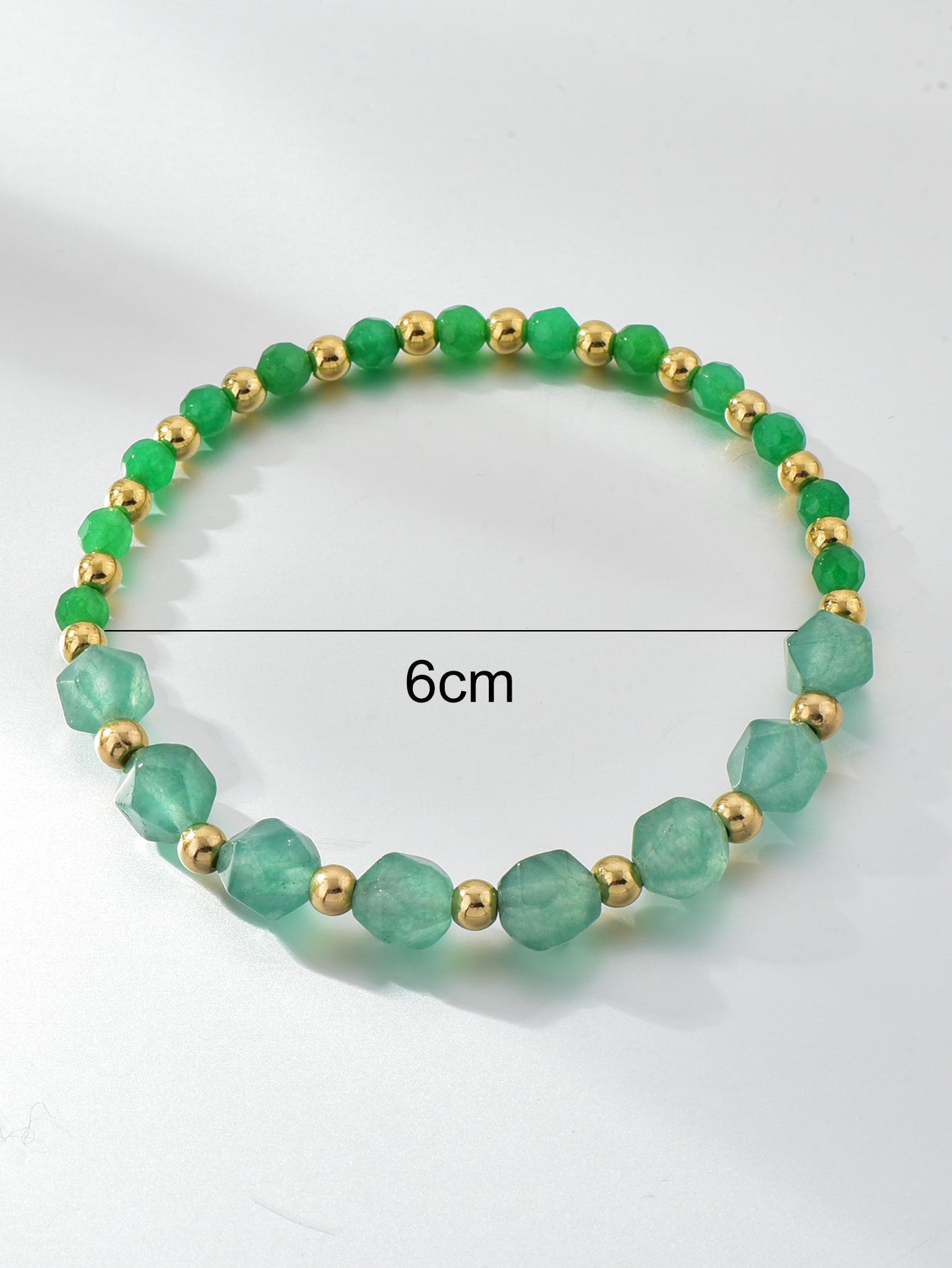 Faceted Green Aventurine Bracelet