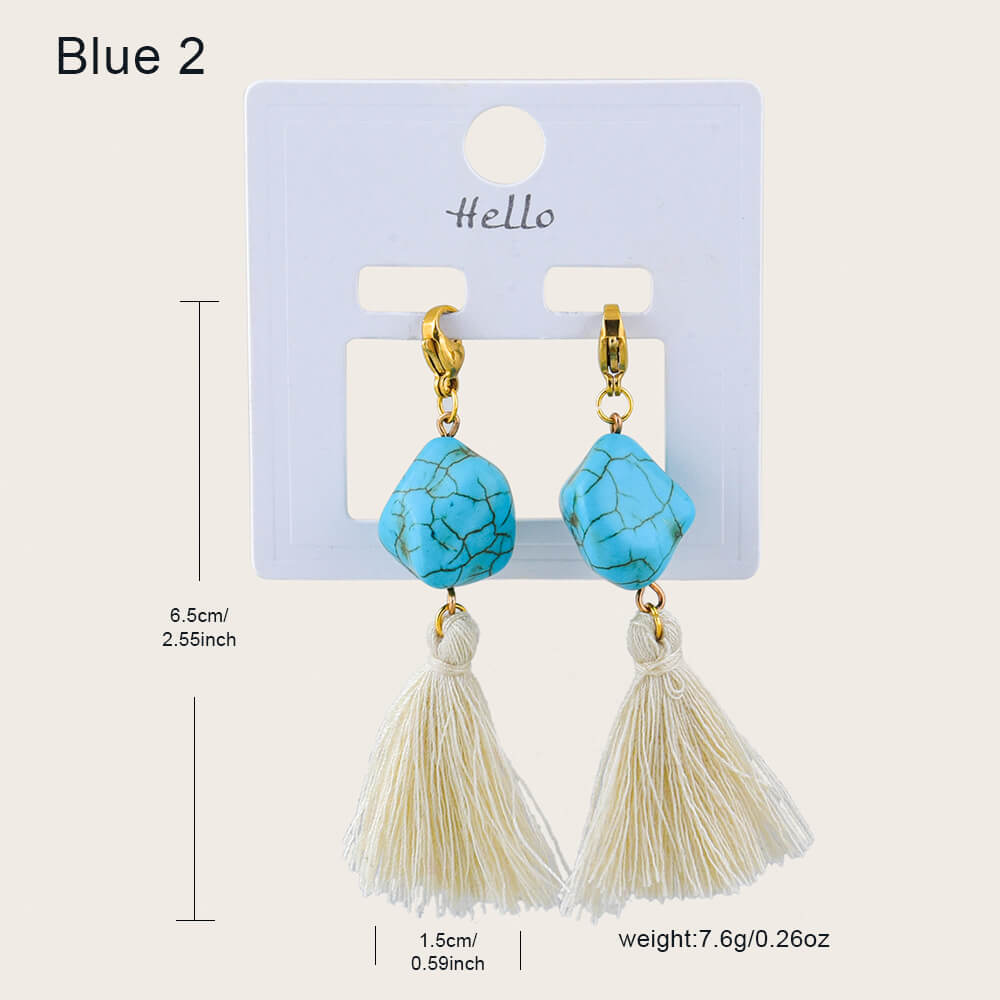 Blue Series Gemstone DIY Necklace/Bracelet/Earrings