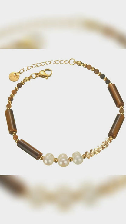 Natural Pearl Stone Color Bracelet