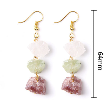 Wholesale Raw Crystals Healing Stones Earrings